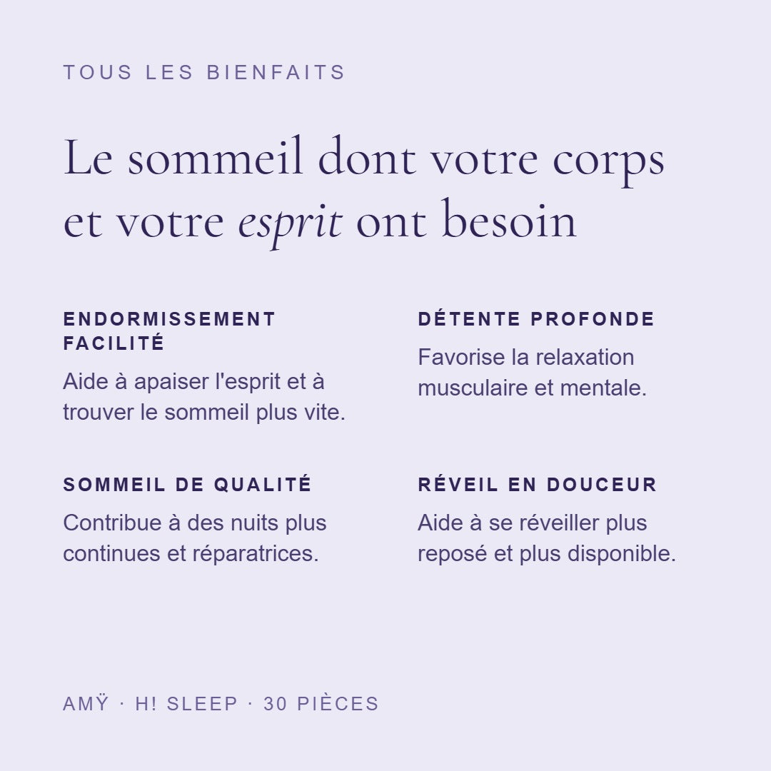 H!Sleep — Patchs d'aide au sommeil